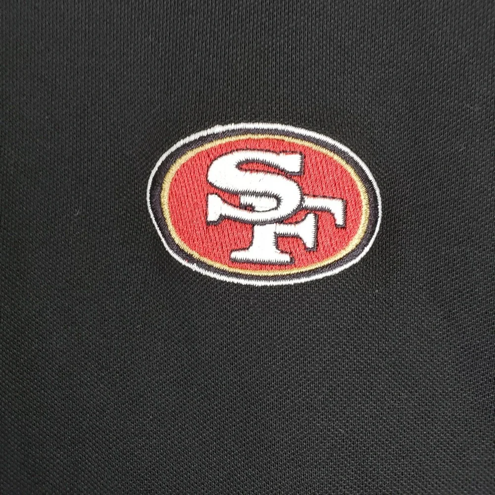 San Francisco 49ers Cutter & Buck Polo Shirt Mens XL Black NFL Sporty Gameday